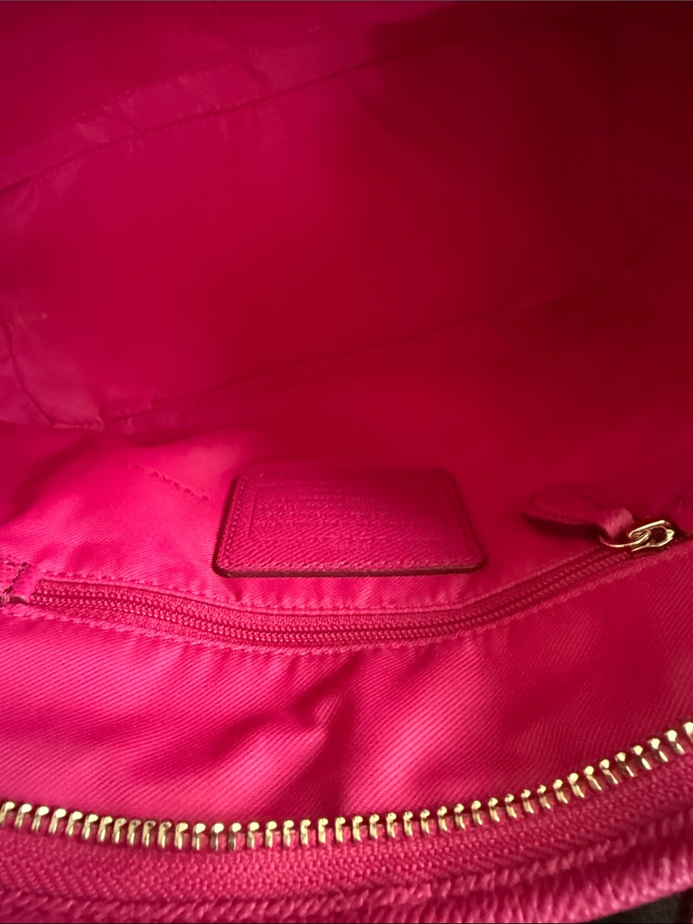 Coach Prince Street mini satchel pink Ruby EUC 11 1/2"(L) x 7 3/4" (H) x 4 1/4" - Picture 12 of 13